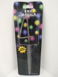 Luz Mágica! Plateada # 0 al 9